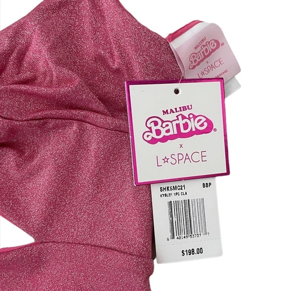 NWT L*SPACE Kyslee One Piece Classic Malibu Barbie Swimsuit - Picture 3 of 10